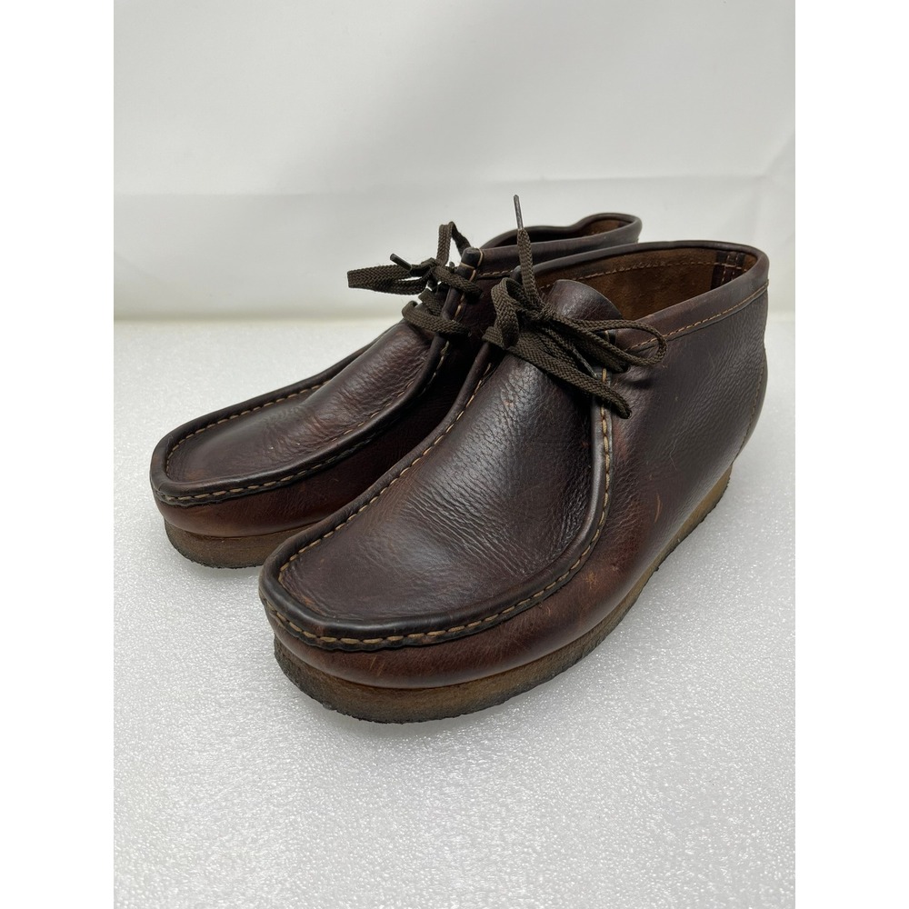 Clarks Originals Wallabee Mens 11 Chukka Boots Dark Brown Shoes Leather